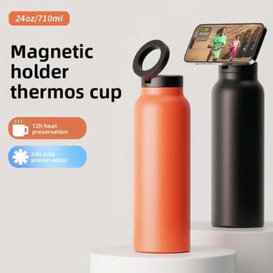 Custom 24oz Magnetic Phone Holder Sports Bottle thumbnail 3