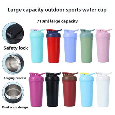 Custom 500mL Shaker Sports Bottle thumbnail 2