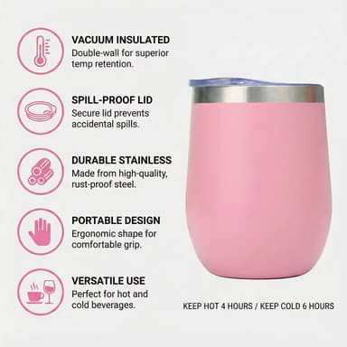 Custom Insulated Wedding Gift Tumbler thumbnail 4