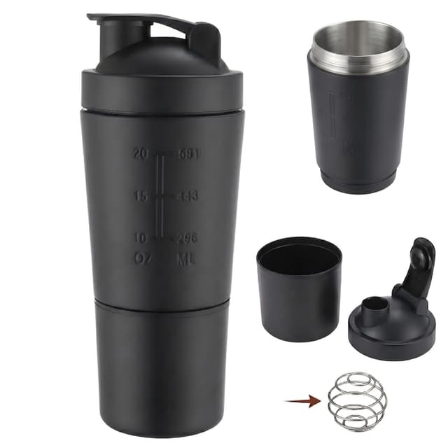custom shaker stainless steel sports bottle