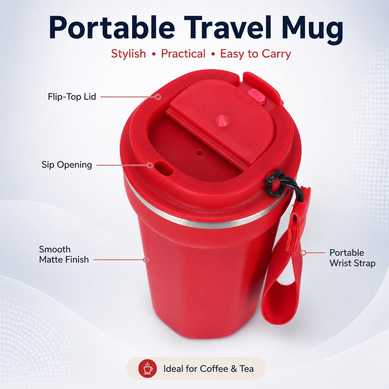 Custom 17oz Vacuum Insulated Coffee Cup thumbnail 2