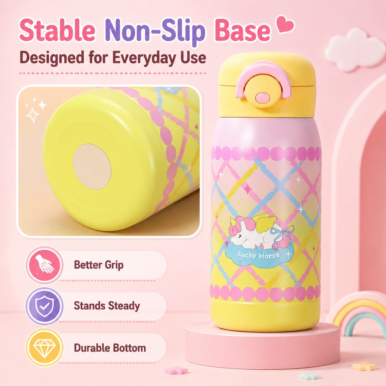 Custom 300mL Frosted Kids Water Bottle thumbnail 2