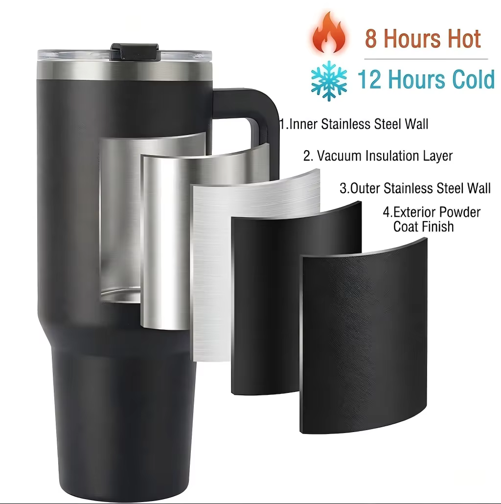 Custom 40oz Straw Lid Wedding Gift Tumbler thumbnail 2