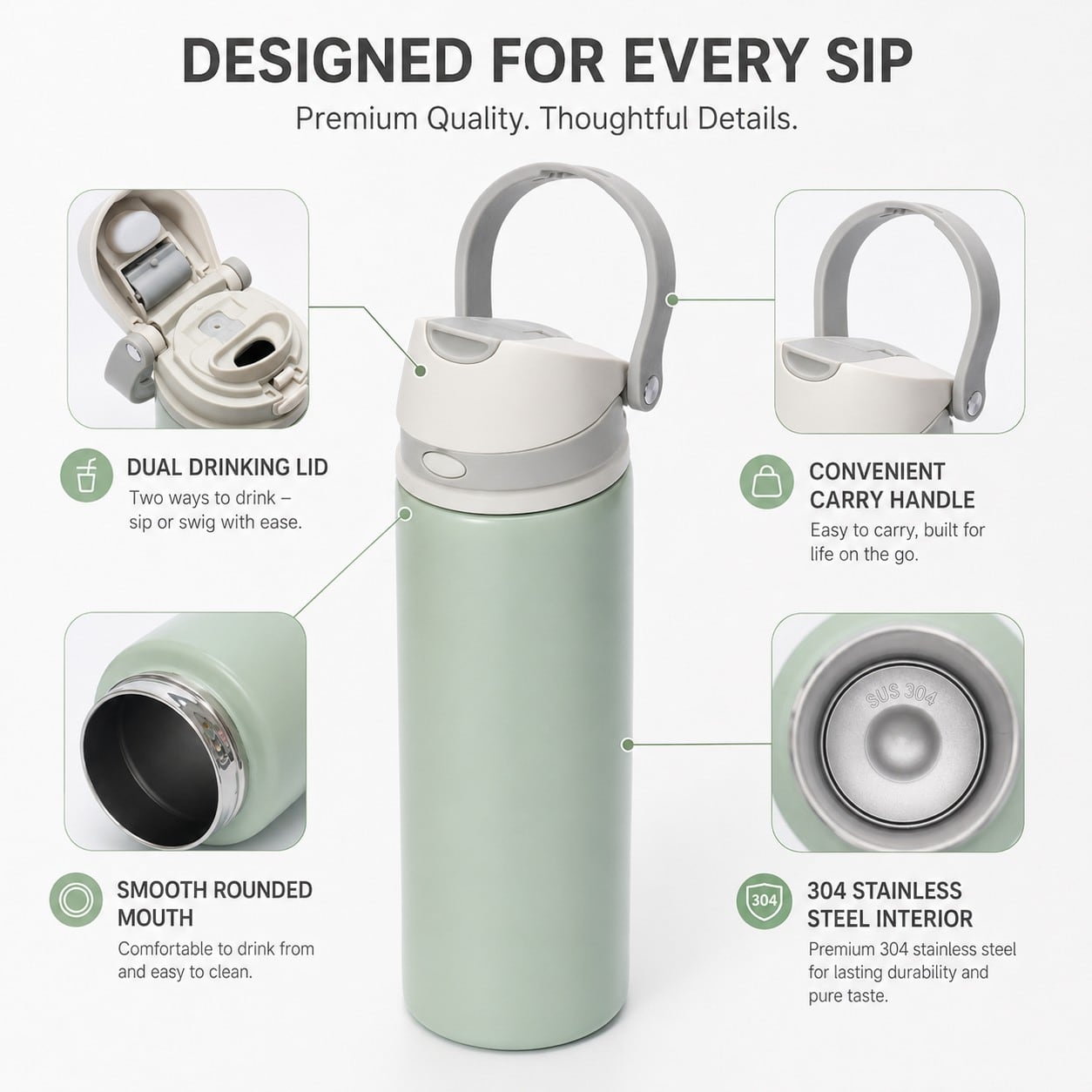 Custom Gift Set Sports Bottle thumbnail 3