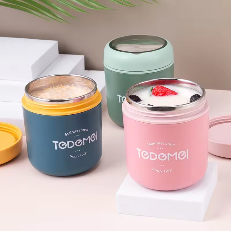 Portable Stainless Steel Insulated Lunch Cup thumbnail 2