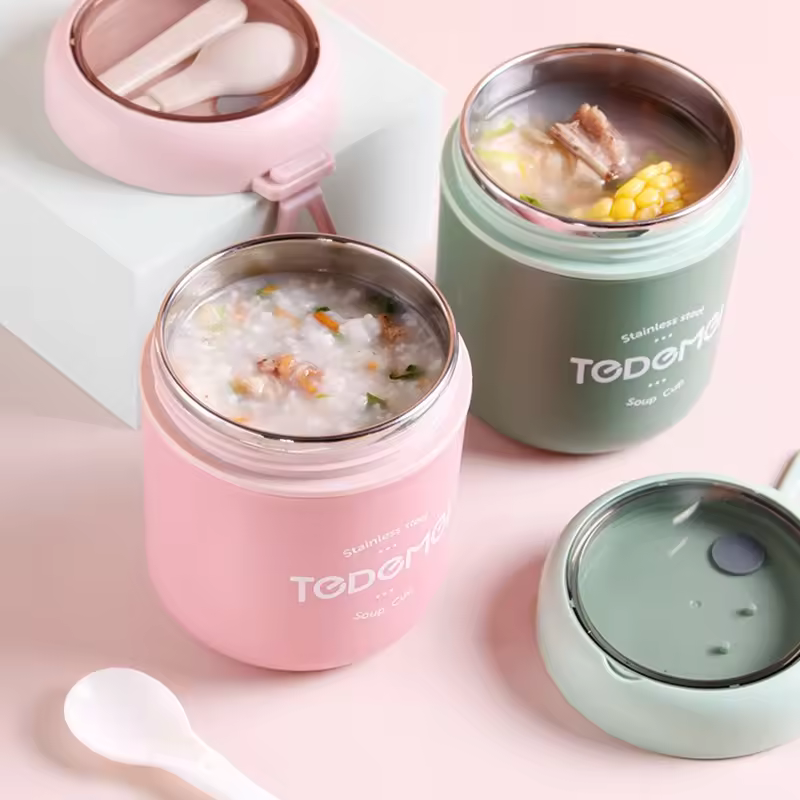 Portable Stainless Steel Insulated Lunch Cup thumbnail 3