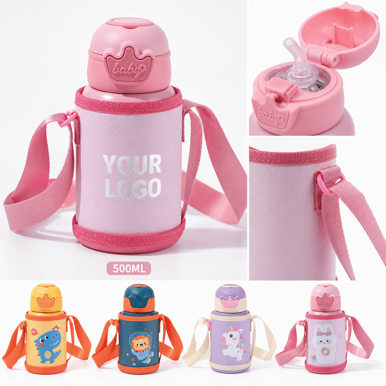 custom kids stainless steel water bottle