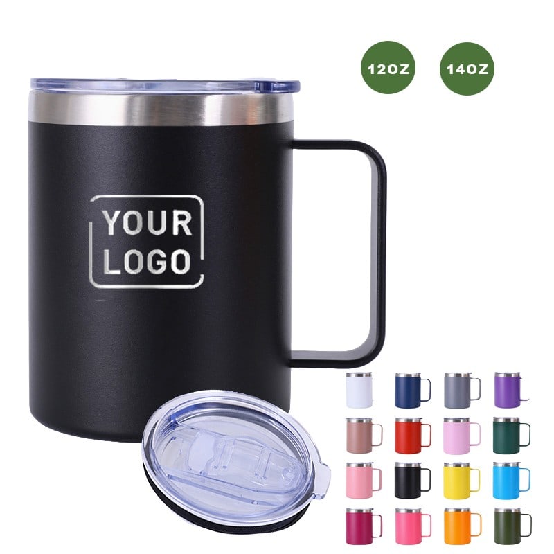 custom travel stainless steel coffee cup 14oz
