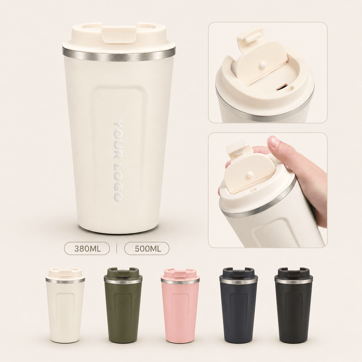 custom leak proof stainless steel tumbler with straw