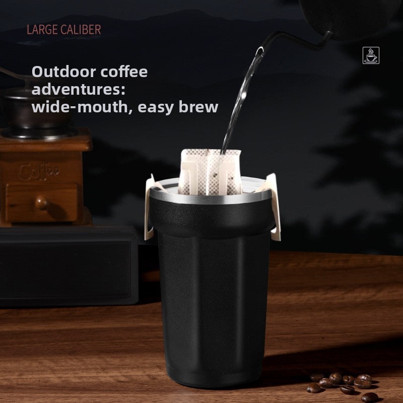 custom logo vacuum insulated stainless steel coffee cup 17oz application scenario 1