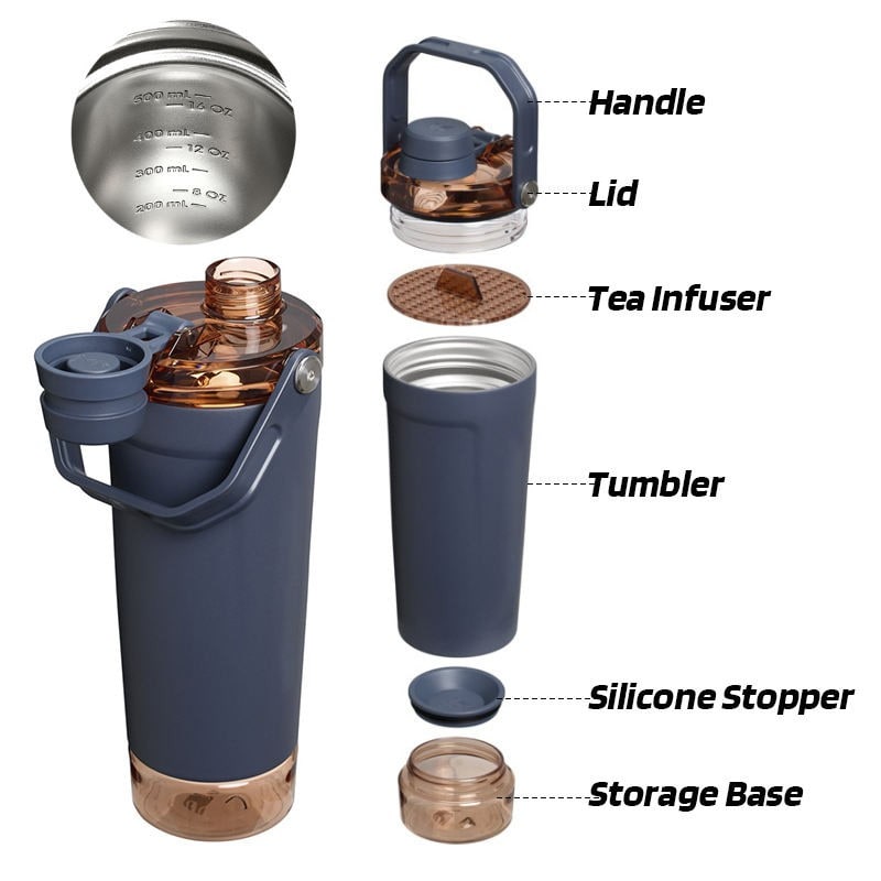 wholesale shaker stainless steel sports bottle 20oz detail image 3