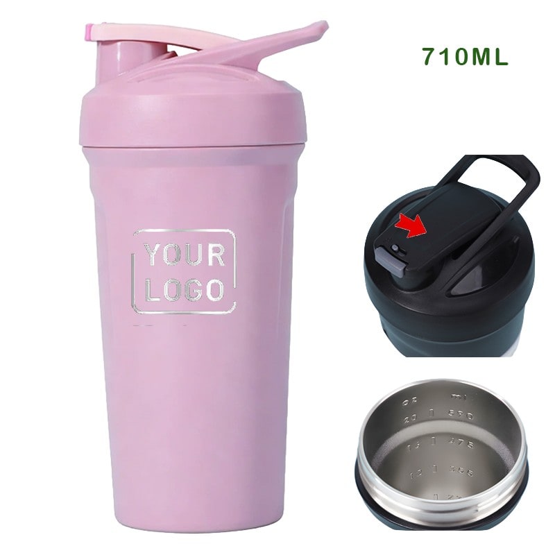 wholesale shaker stainless steel sports bottle 24oz