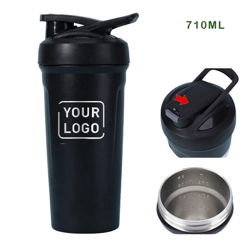 wholesale shaker stainless steel sports bottle 24oz