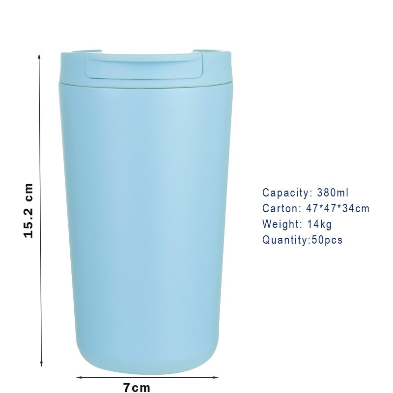 wholesale frosted stainless steel coffee cup 380mL application scenario 1