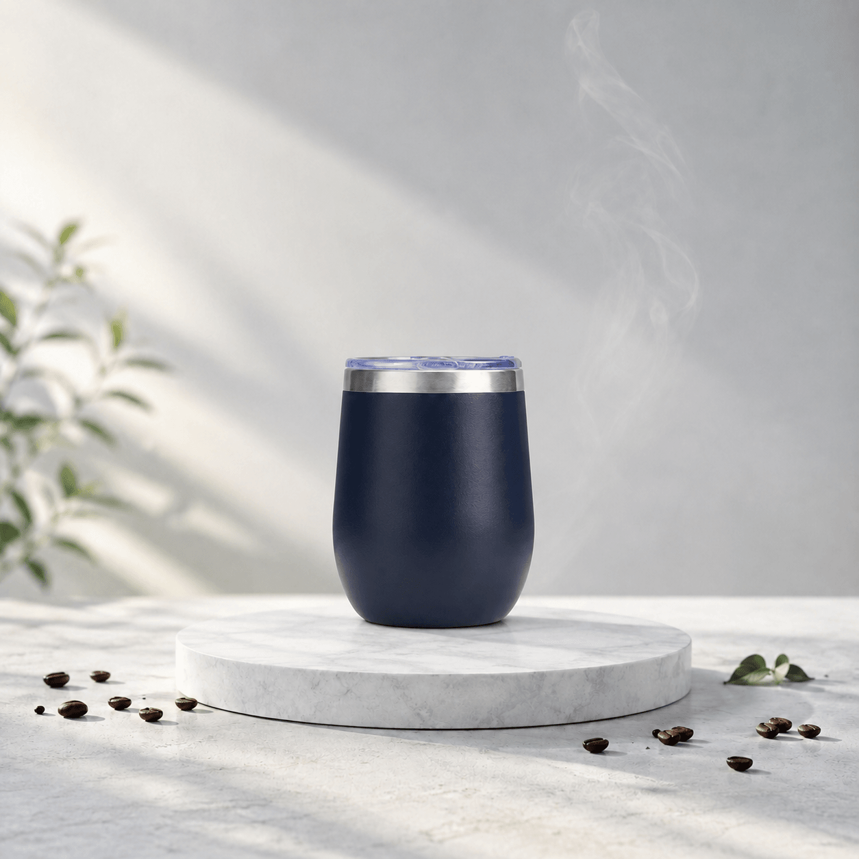 custom leak proof stainless steel coffee cup 12oz