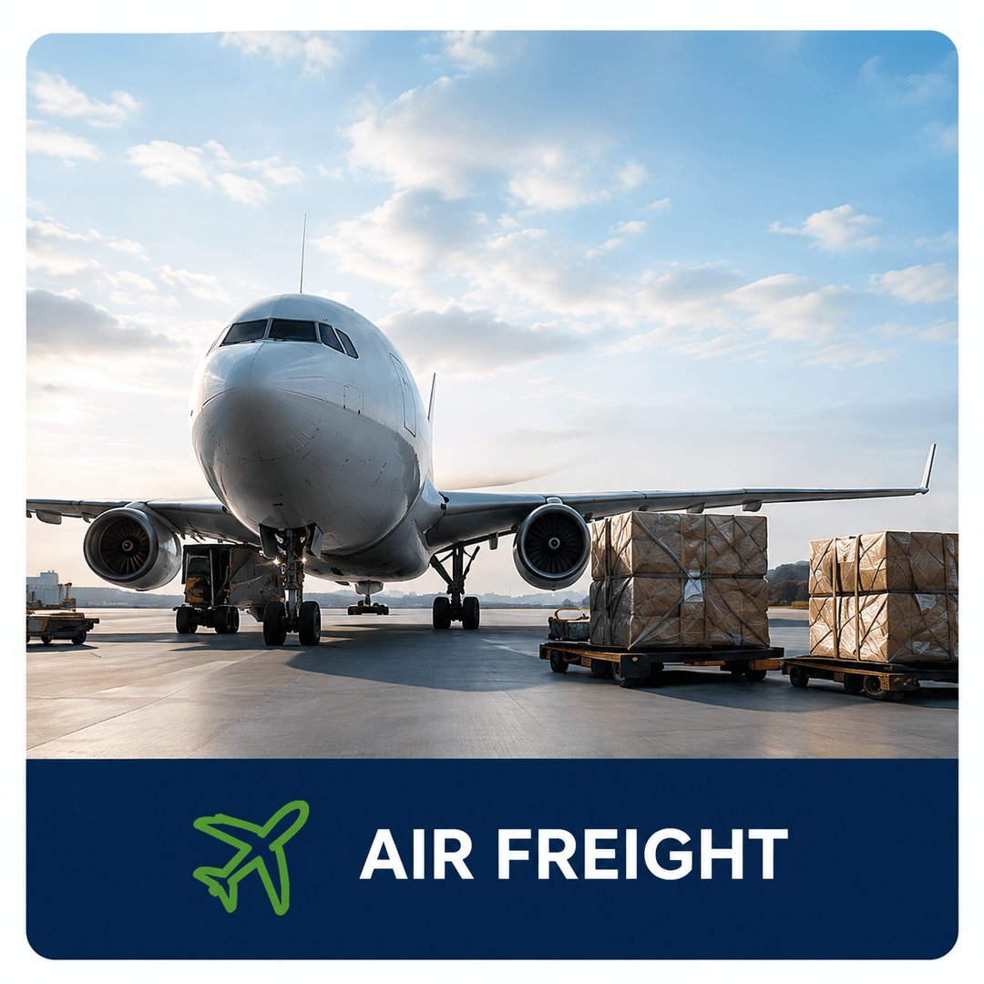 Air freight cargo plane