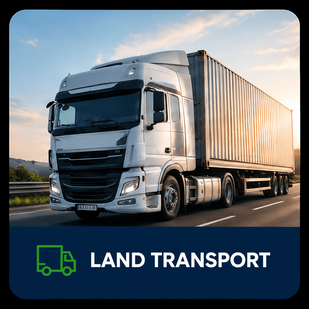 Land transport freight truck