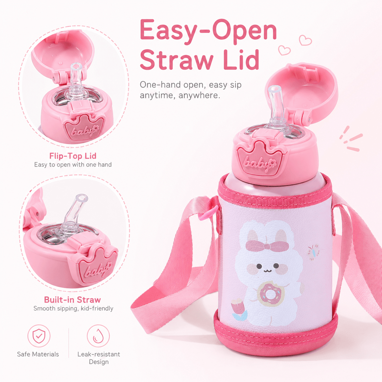 custom kids stainless steel water bottle application scenario 1