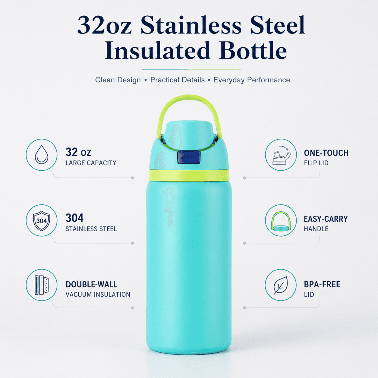 wholesale insulated sports bottle detail image 2