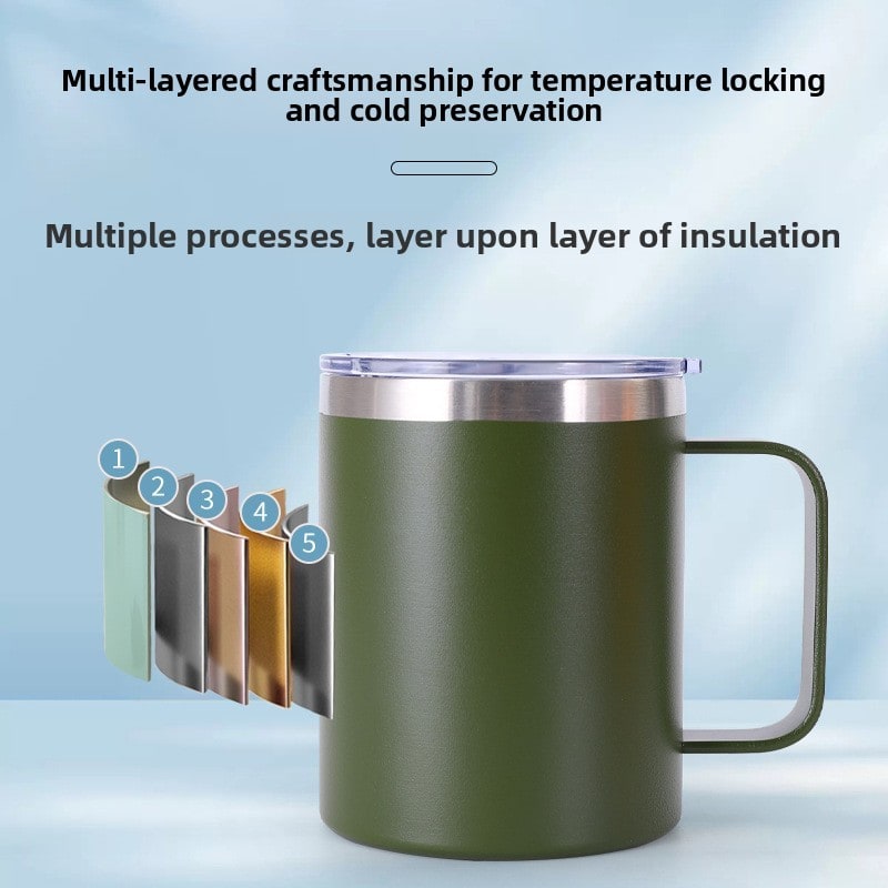 custom vacuum insulated stainless steel coffee cup 14oz application scenario 1