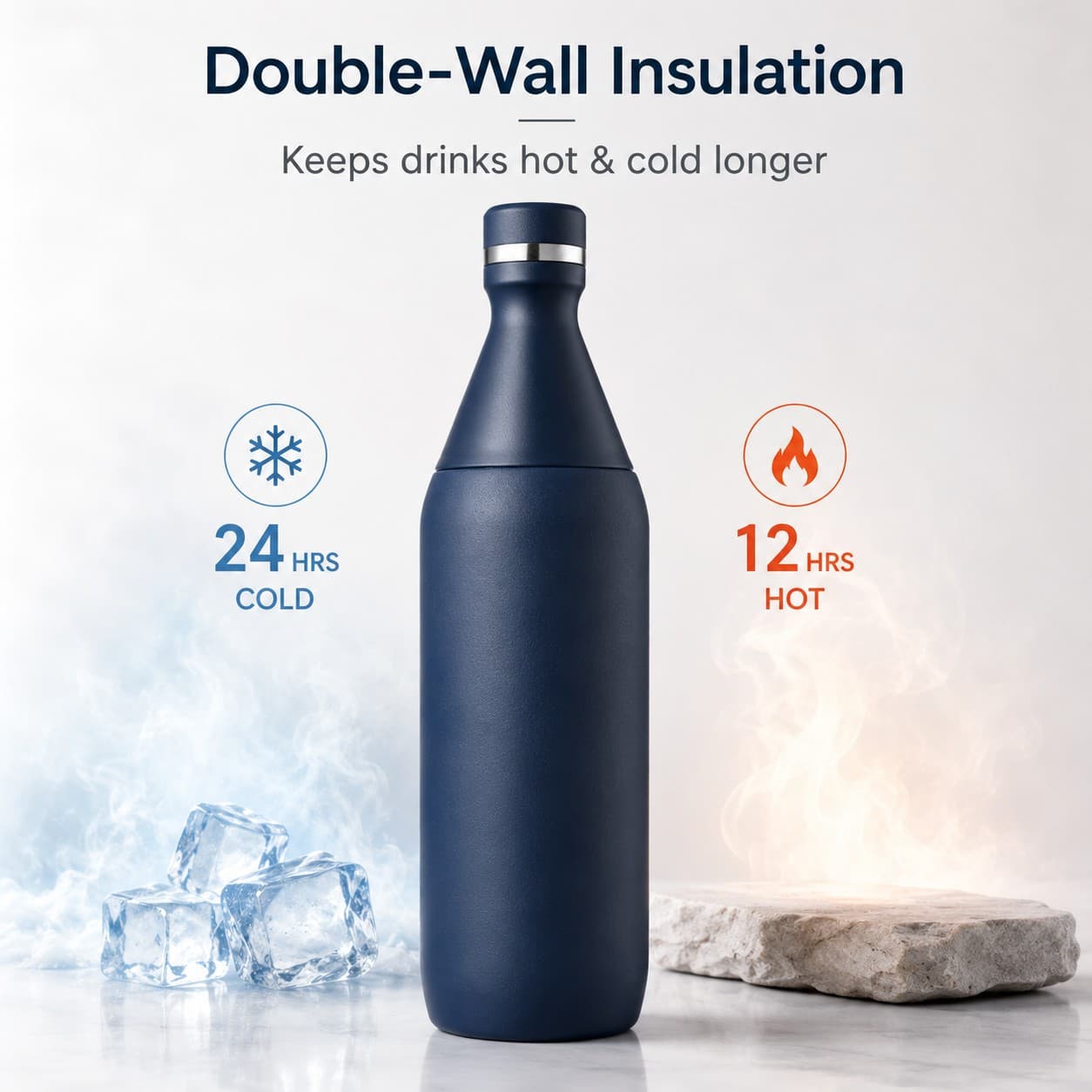 custom logo stainless steel sports bottle 20oz detail image 2