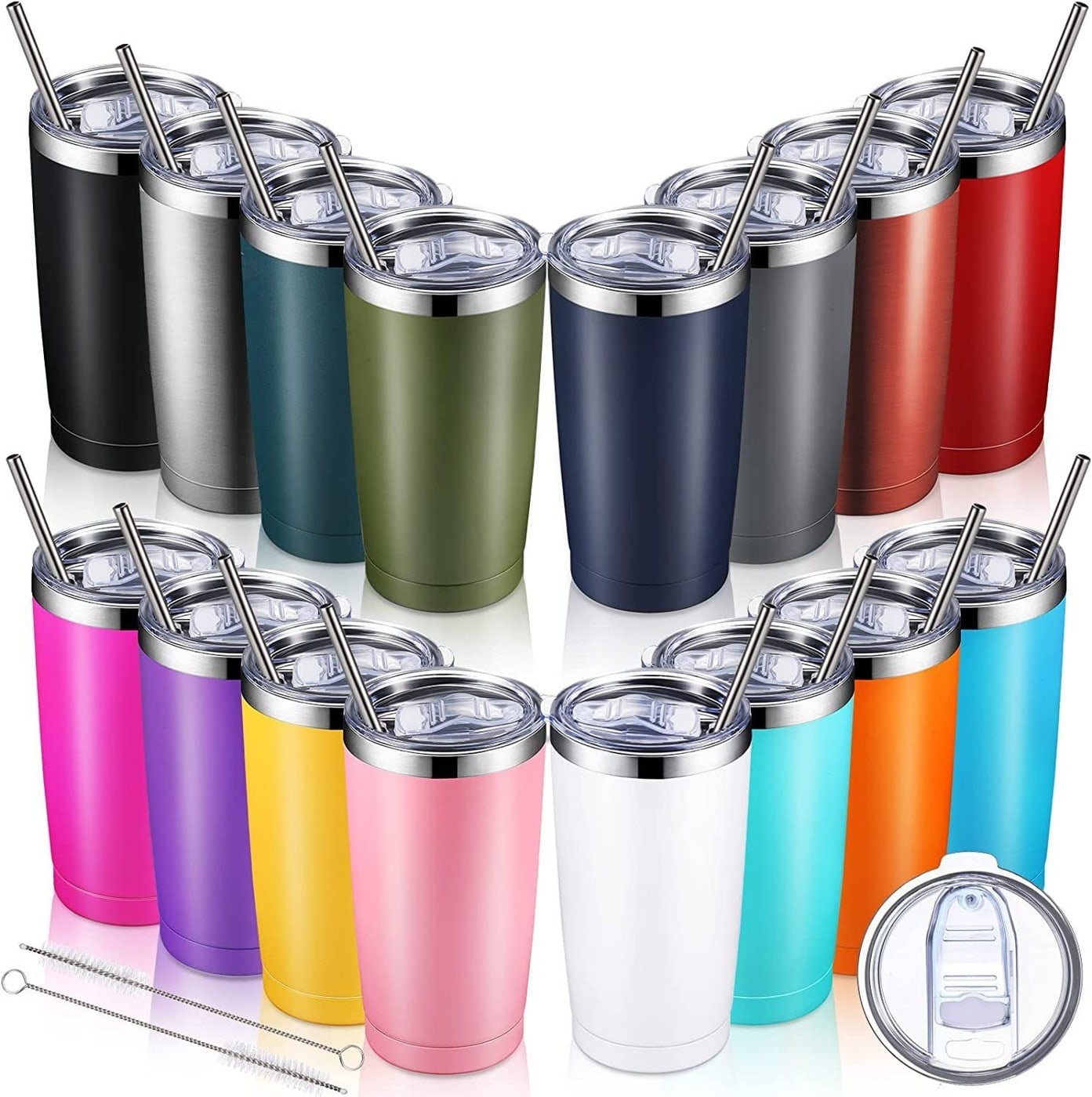 custom gift set stainless steel tumbler 20oz