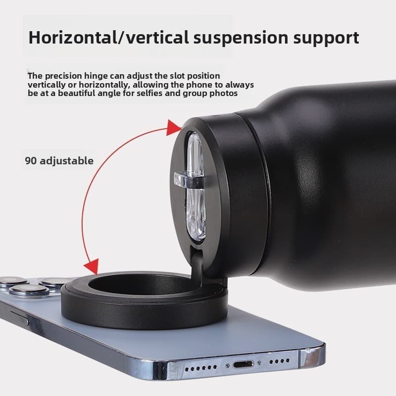 wholesale magnetic phone holder stainless steel sports bottle 24oz detail image 3
