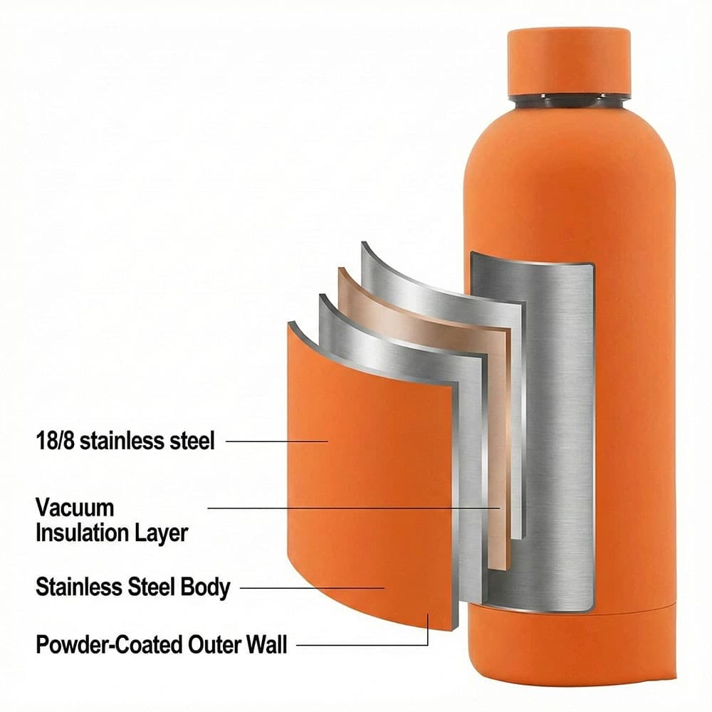 custom travel stainless steel coffee cup 500mL detail image 3