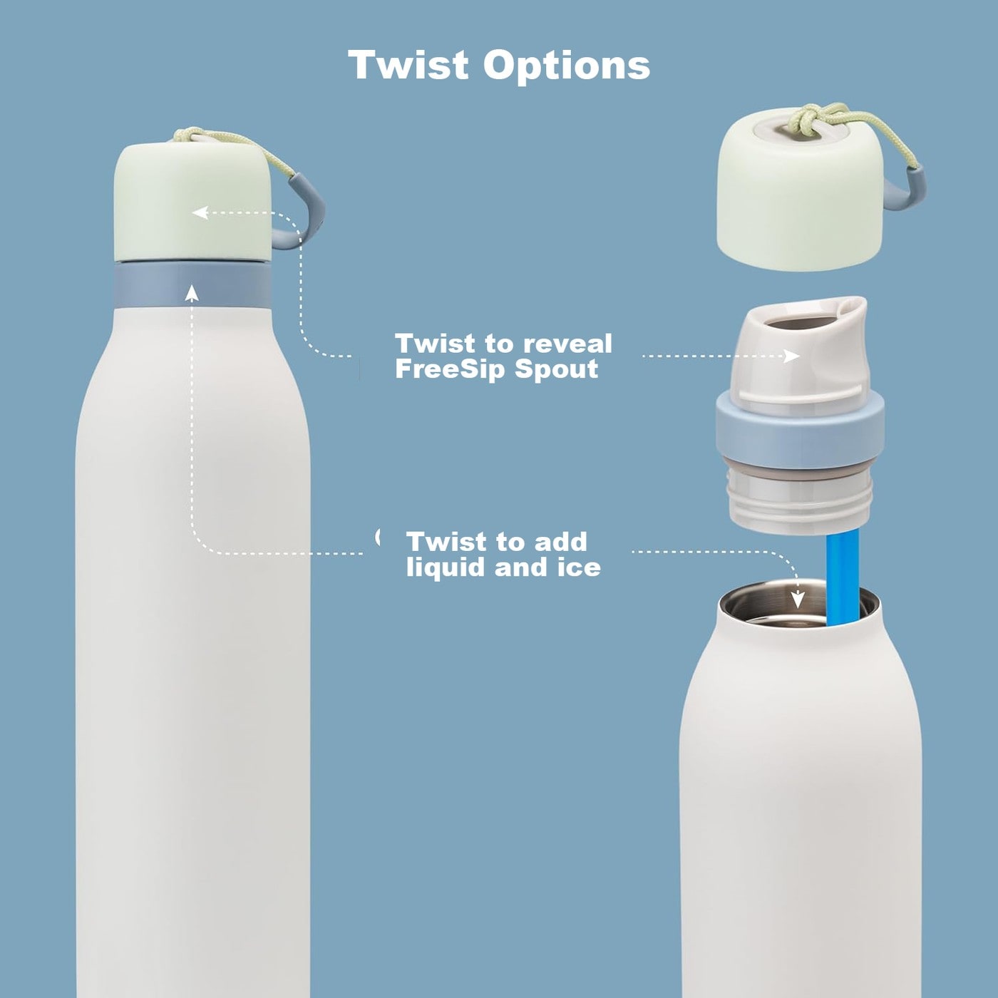 custom leak proof kids stainless steel water bottle detail image 3