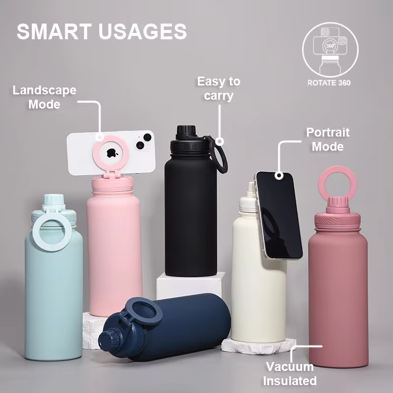 custom leak proof straw lid stainless steel tumbler
