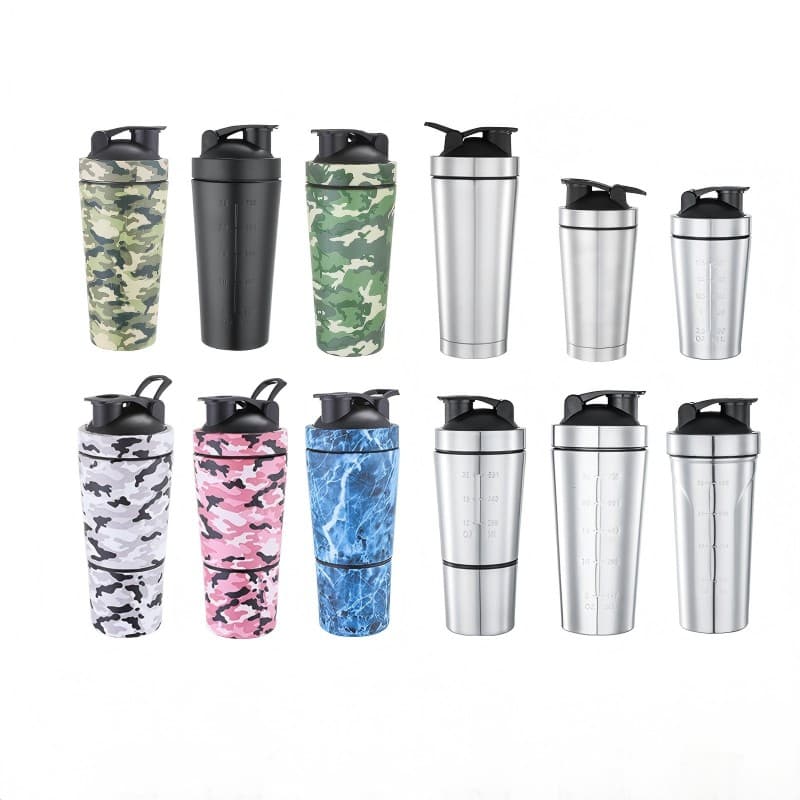 wholesale shaker stainless steel sports bottle detail image 3