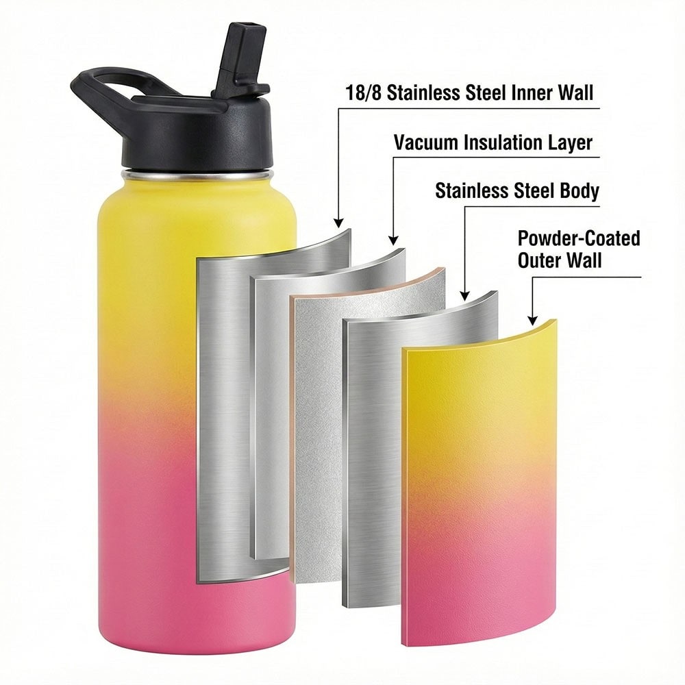 wholesale travel stainless steel coffee cup detail image 2