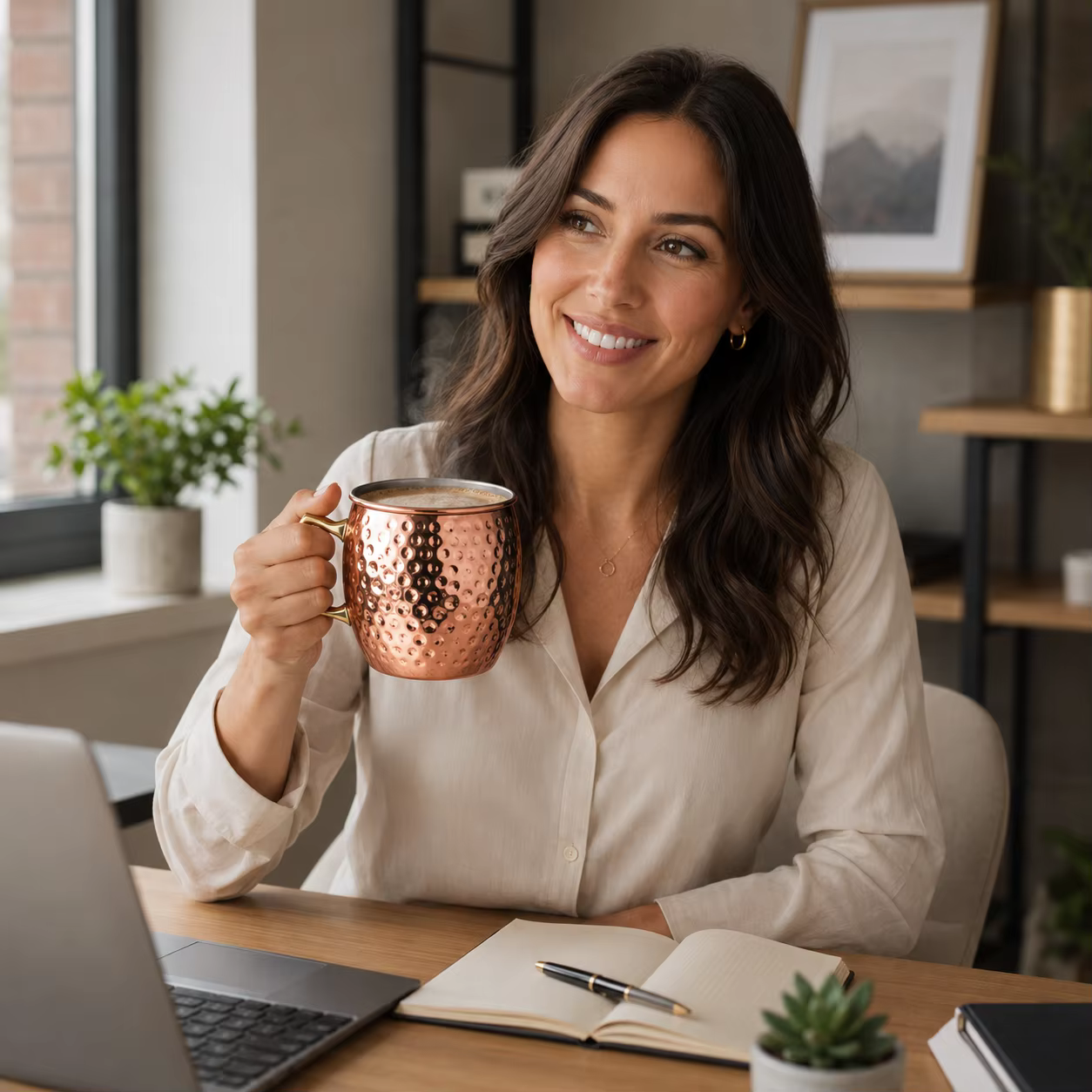 custom hammered stainless steel Moscow mule mug application scenario 2