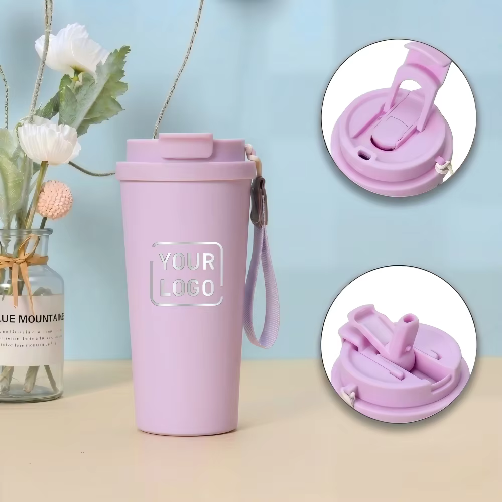 Custom Straw Lid Gift Set Coffee Cup main product image