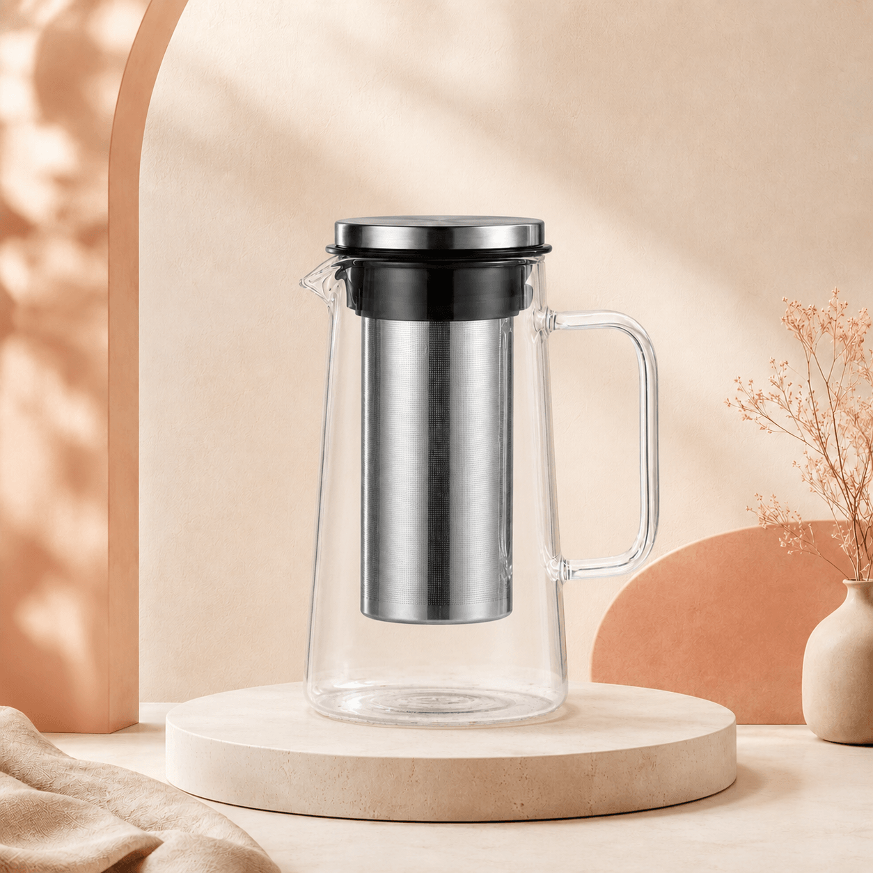 custom frosted stainless steel coffee cup 1l